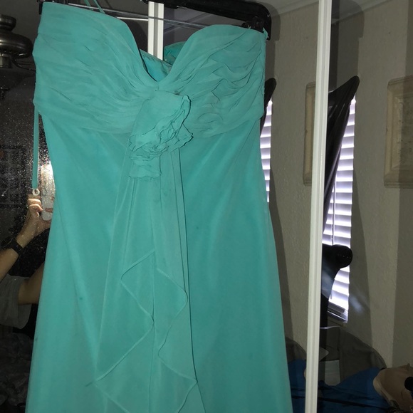 Teal bridesmaid dress - Picture 2 of 4